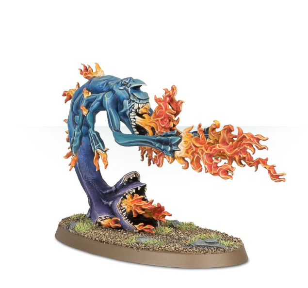 WARHAMMER AOS Disciples of Tzeentch: Fateskimmer, Herald of Tzeentch on Burning Chariot-1585552084.png