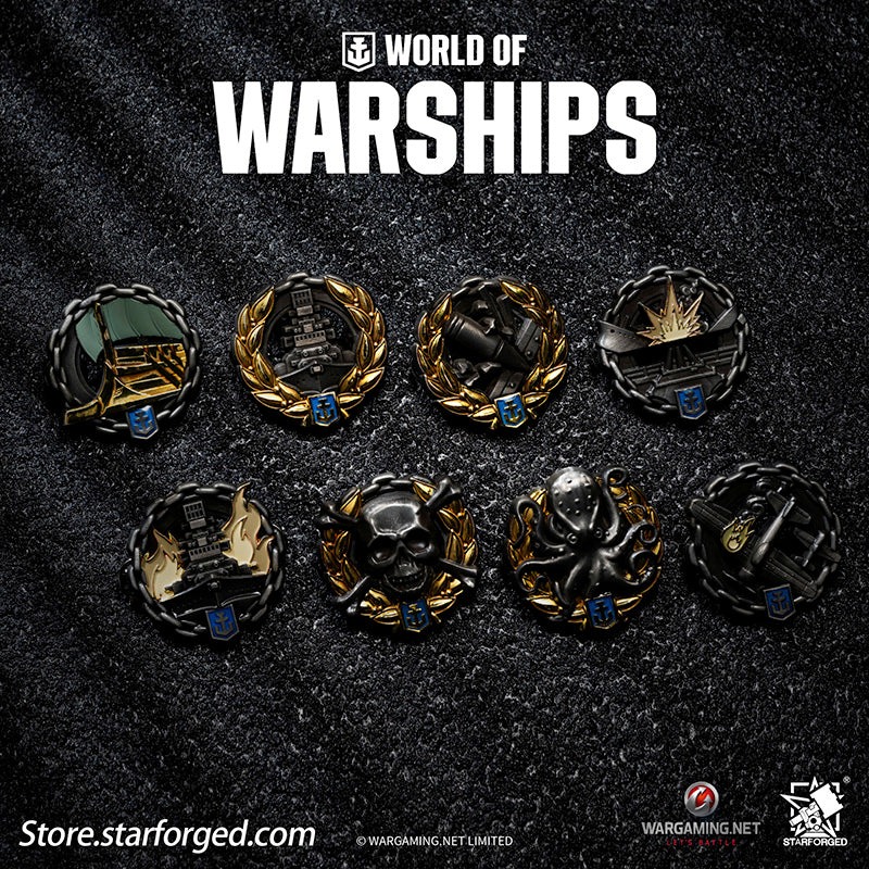 (STARFORGED) World of Warships Achievements Commemorative Pin Brooch Badge -  Dreadnought-1754136615-3prPI.jpg
